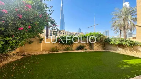 Unfurnished | Large Private Garden | Burj Khalifa View