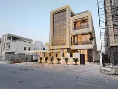 Luxury villa with direct garden views, 6200 sq ft built-up area, two floors and a rooftop with eleva