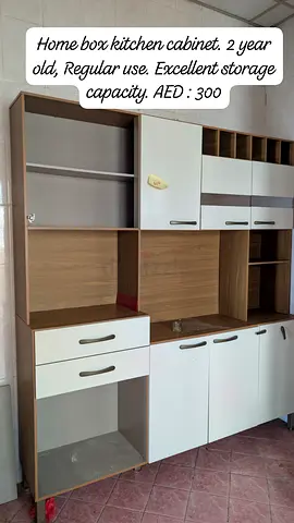 Home box kitchen cabinet - 2 years old, good storage (AED 300)