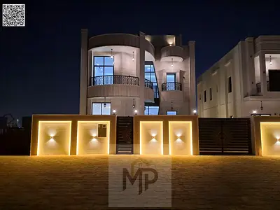Villa for sale at ajman| al helio2 area| 5 master rooms, majlis, hall, maid room, roof| freehold for all nationalities| including registration fees.