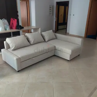 Ikea L shape beige colour Sofa Cum Bed Brand New condition