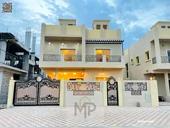 Villa for sale | ajman| al helio 2 area | 5 master rooms, majlis, 2 halls| freehold | negotiable pri