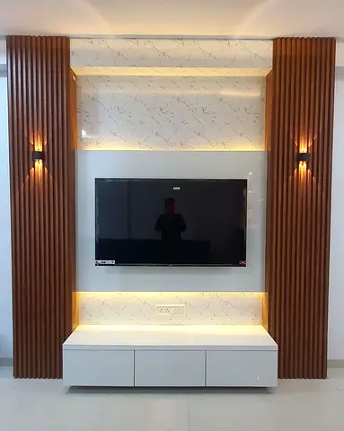 Minimalist TV unit design