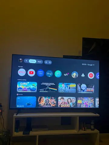 55 Smart LED TV with Stand - used couple of times only with the box