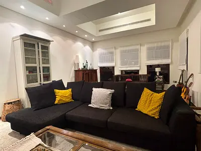 Large Dark Grey 4-Seater Sofa with Chaise — Comfortable Family Couch