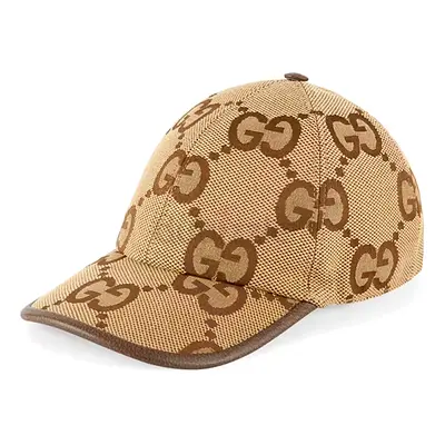 Beige Gucci Monogram Baseball Cap (GG Pattern)