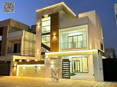 A villa with excellent finishes, freehold ownership for all nationalities. Two floors and a rooftop terrace, in a prime location directly facing a gar