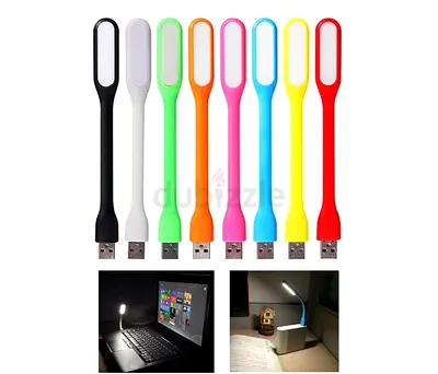 Flexible USB LED Lamp - Portable Clip-On Light for Laptop  Powerbank