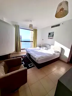 Clean Cozy Room with seaview