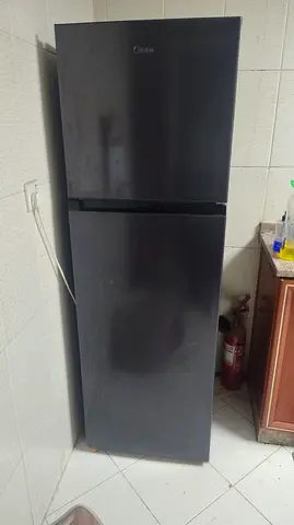 Midea Black Top Freezer Refrigerator - Good Working Condition
