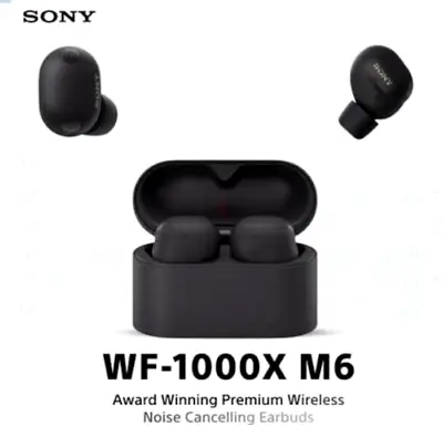 Sony WF-1000XM6 True Wireless Noise-Cancelling Earbuds - Black
