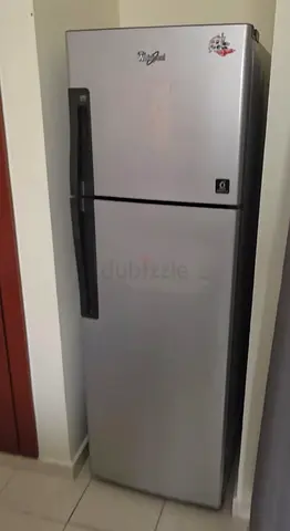 Whirlpool Top Freezer Refrigerator - Silver, Good Condition