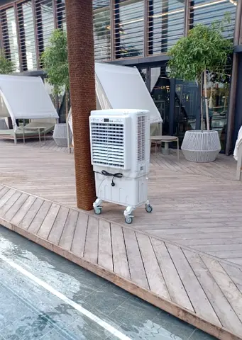 Portable Evaporative Air Cooler on Wheels - Good Condition