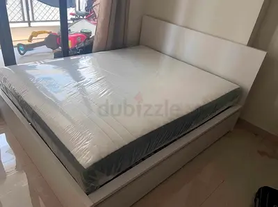 IKEA malam bed with mattress King size 180x200cm