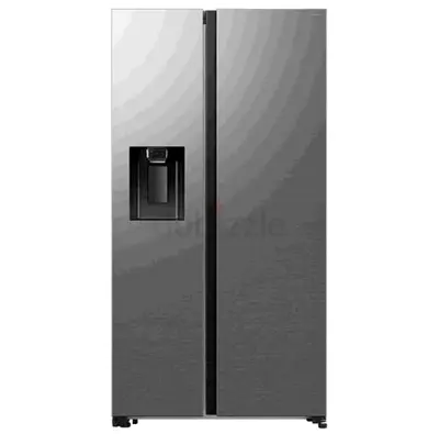 Side-by-side Refrigerator with Water Dispenser - Stainless Steel Finish