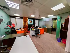 DEWA &amp; Chiller Free | Independent Office with Partitions | Front of Metro | Al Mankhool