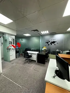 DEWA & Chiller Free | Independent Office with Partitions | Front of Metro | Al Mankhool