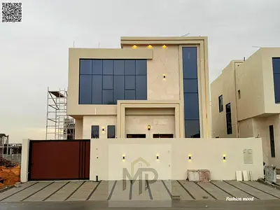 Villa for sale | ajman| al helio2 area | 5 master rooms, majlis, hall, maid room| freehold | 0 registration fees .