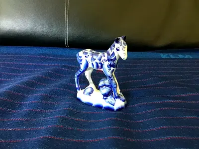 Gzhel “Foal” Porcelain Statuette