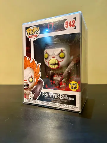 Funko Pop! Movies #542 Pennywise with Spider Legs (Glow-in-the-Dark) - New. IT movie Horror