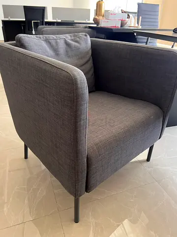 Grey Fabric Armchair
