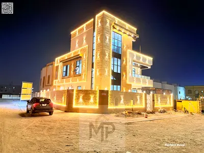 Corner Villa with (pool)|ajman| al helio2| 5 master rooms, majlis, 2 halls, roof, pool| freehold | price included water, electricity fees.
