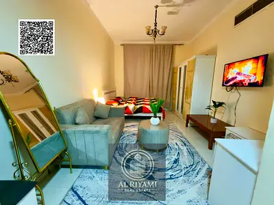 استوديو مفروش بالكامل للإيجار في الروضة 2 موقع مميز