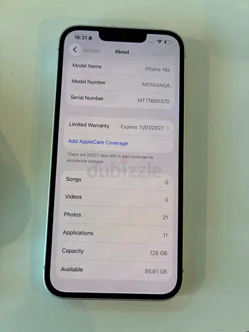iPhone 16e - 128GB, Good Condition, Limited Warranty