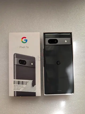 Google Pixel 7a - Obsidian (Box Included) - Good Condition