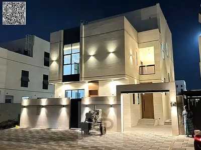 Luxury villa for sale in Al Bahia - elegant design featuring 7 spacious bedrooms and ultra-luxurious finishes in a quiet and strategic location in Ajm