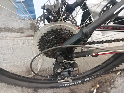 Used Shimano-equipped Mountain Bike (rear derailleur  cassette visible) - Needs TLC
