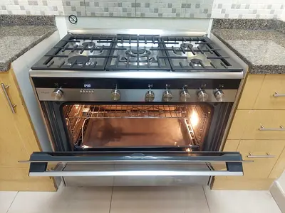 Italian Siemens iQ700 Top 5 Burner Gas Down Oven Electric Cooker Range Size 90/60 cm