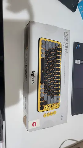 Logitech POP Keys Mechanical Wireless Keyboard (Yellow) - Boxed