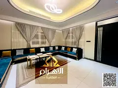 Villa for rent in Al Zahia area, very prime location, fully stone facade, furnished, ground floor, f