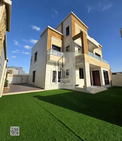 A distinctive villa for rent in Al Zahia, featuring a strategic location close to Sheikh Mohammed B