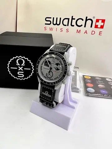 Omega speedmaster swatch with box