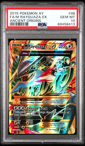 POKEMON XY ANCIENT ORIGINS #98 FULL ART/M RAYQUAZA EX PSA 10