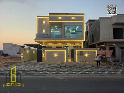 فيلا فاخرة للبيع في الحليو 2 – عجمان | 5 غرف + روف كامل | شامل رسوم التسجيل