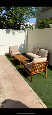 GARDEN LOUNGE SET HARDWOOD - Like New