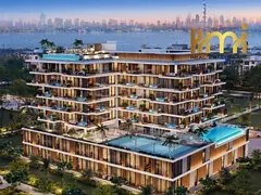 Waterfront 1BR Apartment | Dubai Islands | Balcony With Plunge Pool