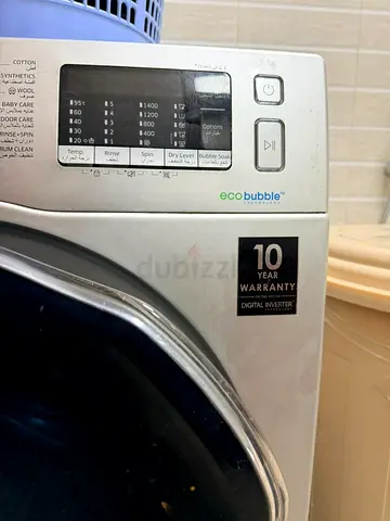 Front-load Samsung EcoBubble Washing Machine - 10 Year Inverter Warranty