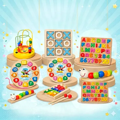 Wooden Learning Toy Set