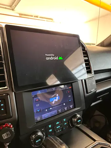 Ford F150 Car Multimedia Display with Dual Screens (Installed)