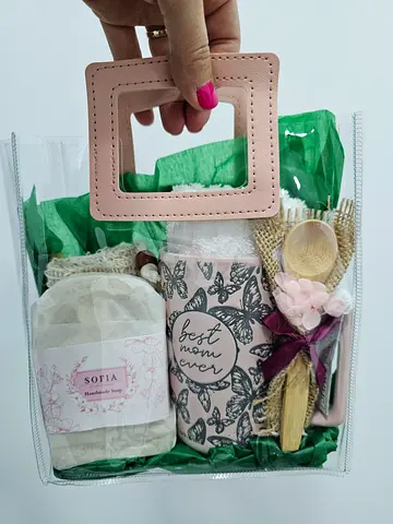Packaged Home Spa Gift Set - Lightly Used, pampering Mothersday Handmade Natural Gift Set