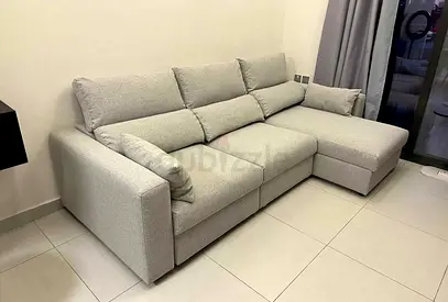 In Perfect condition Ikea Eskilstuna L shape sofa bed with storage
