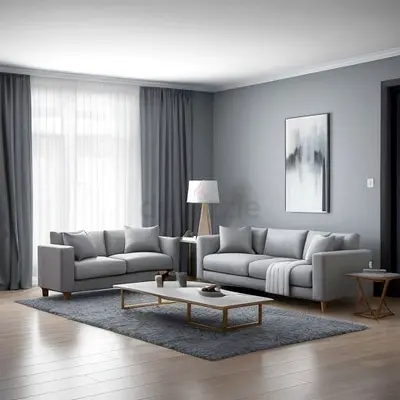 Grey 3-Seater and 2-Seater Sofa