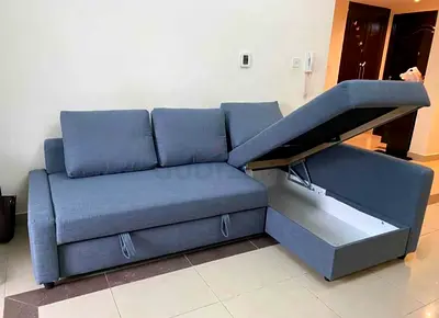 Ikea Frihten L shape sofa cum bed storage