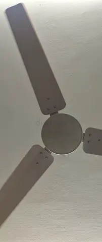 Ceiling Fan - 3 Blades, White, Good Working Condition