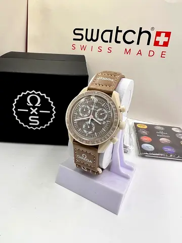 Omega speedmaster swatch with box