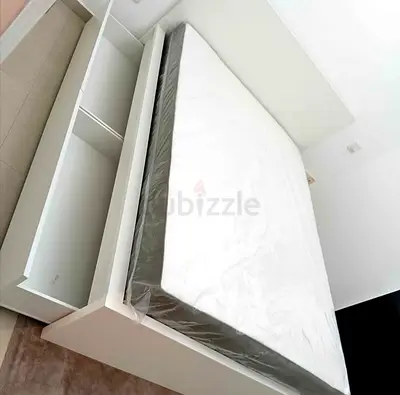 Malam queen size bed 160/200cm bed with 2 storage drawers underneath and Ikea mattress